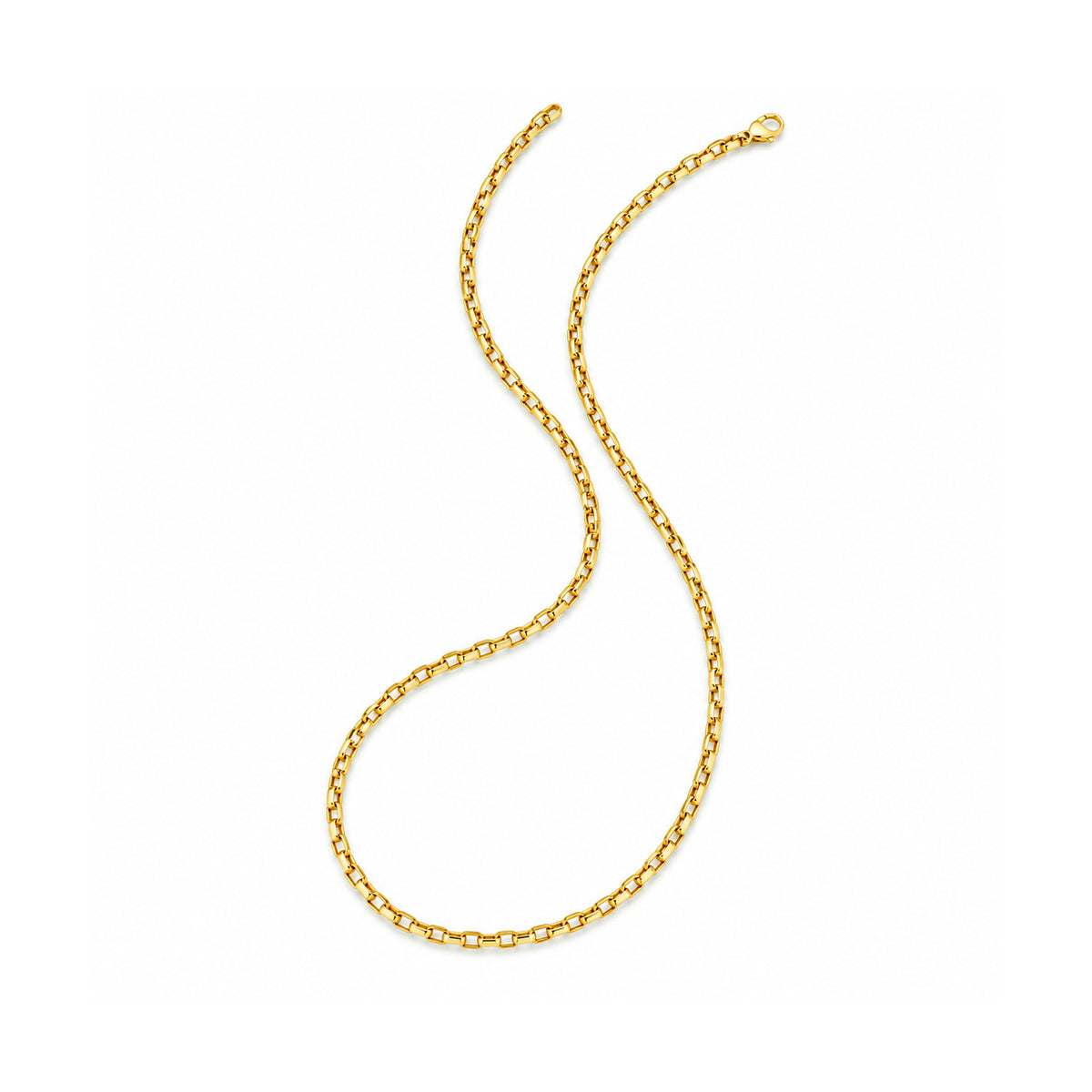 Krebber Essentials Collier aus 18 Karat Gold, 60 cm, Produktansicht, bei Juwelier Krebber in Mönchengladbach-Rheydt