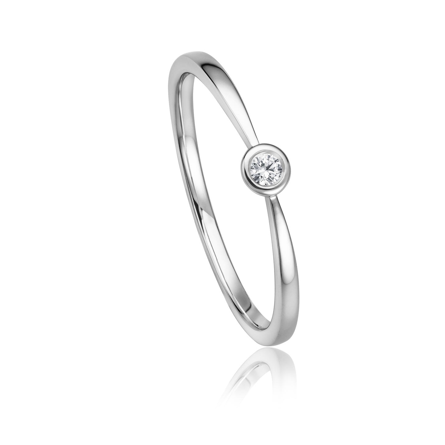 Krebber Essentials Diamant Damenring in Weißgold bei Juwelier Krebber in Mönchengladbach-Rheydt.