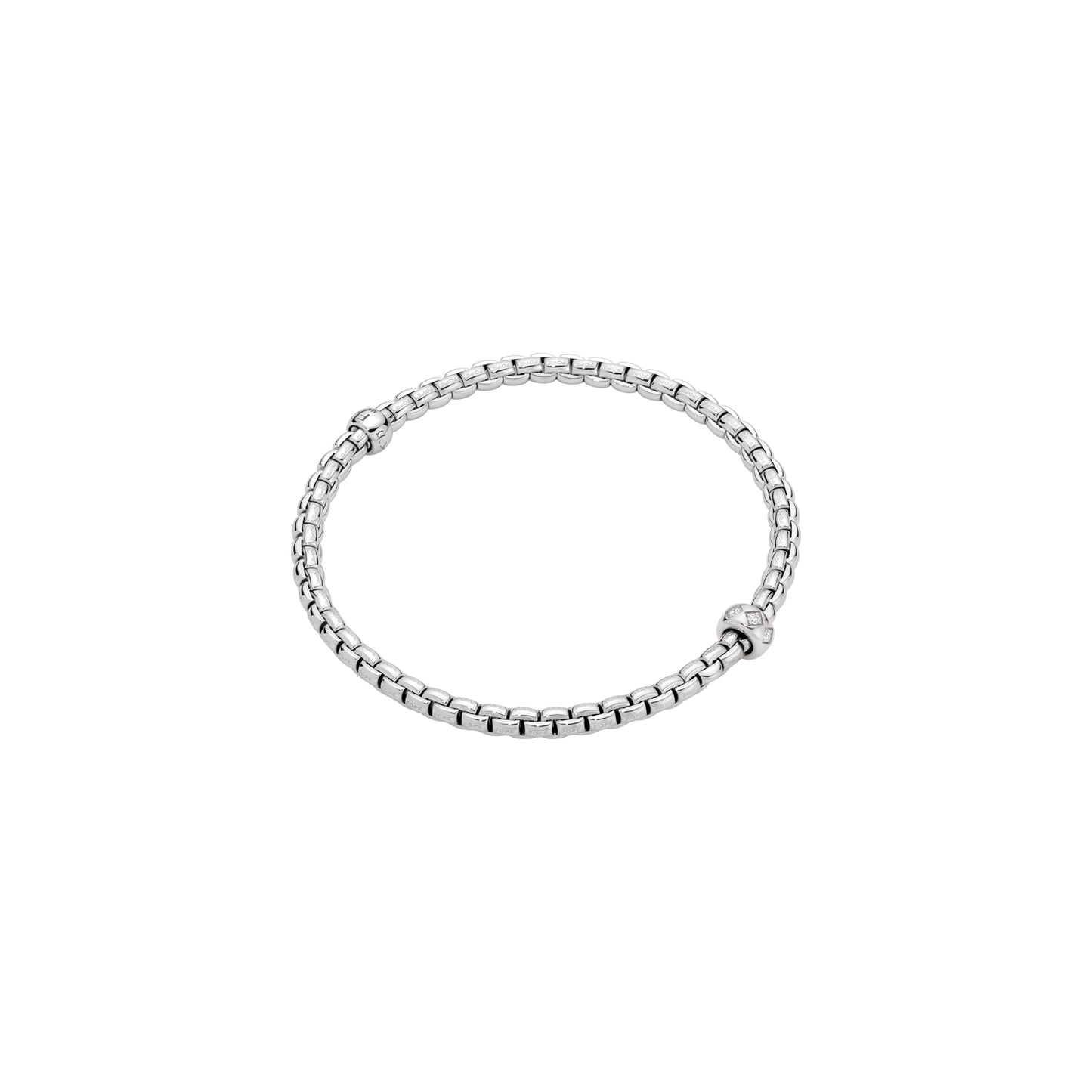 FOPE Flex'it Armband mit Diamanten in Rautenfassung bei Krebber in Rheydt