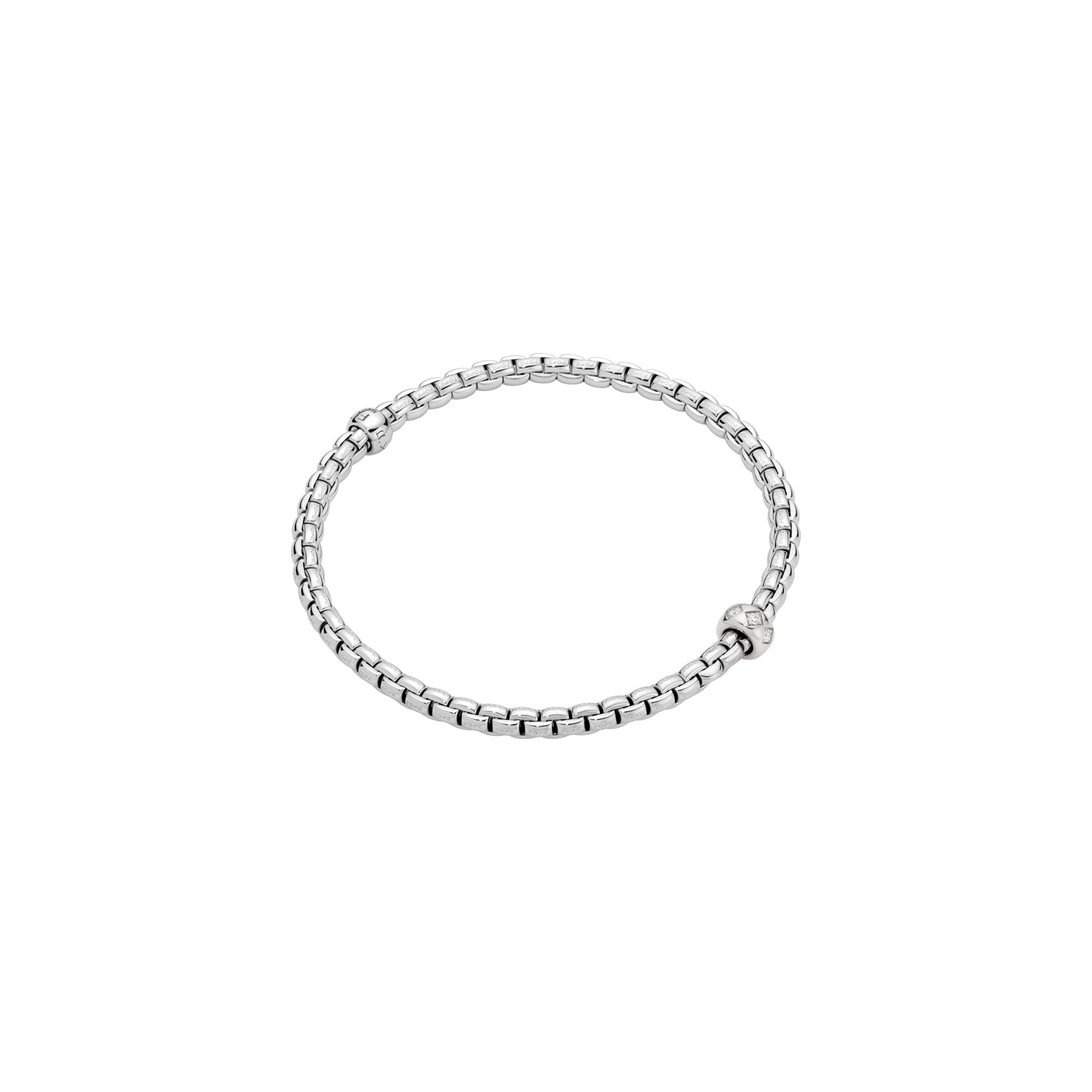 FOPE Flex'it Armband mit Diamanten in Rautenfassung bei Krebber in Rheydt