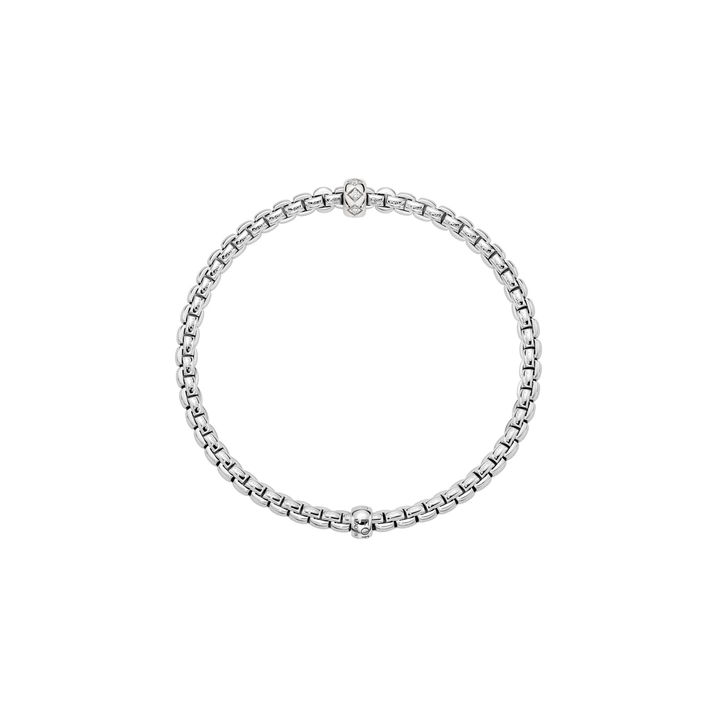 FOPE Flex'it Armband mit Diamanten in Rautenfassung bei Krebber in Rheydt