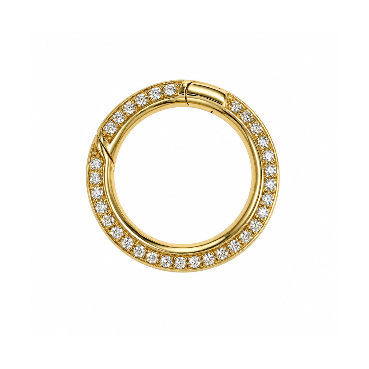 Krebber Essentials Diamant-Clip aus 18 Karat Gold, 0,45 ct, Produktansicht, bei Juwelier Krebber in Mönchengladbach-Rheydt