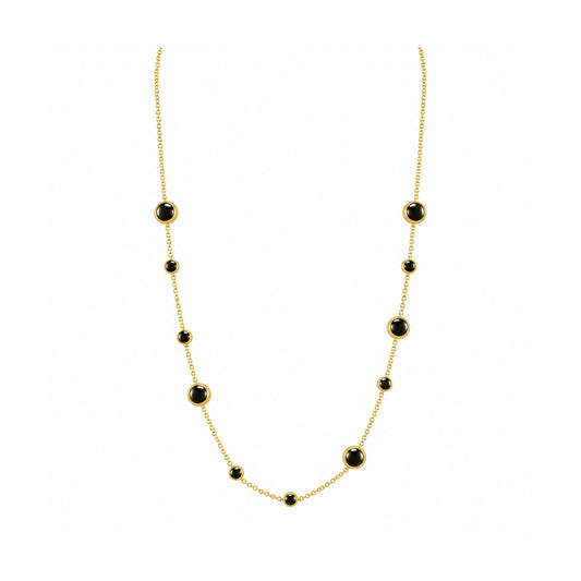 Krebber Essentials Poliertes Collier aus 18 Karat Gold, 45 cm, Produktansicht, bei Juwelier Krebber in Mönchengladbach-Rheydt
