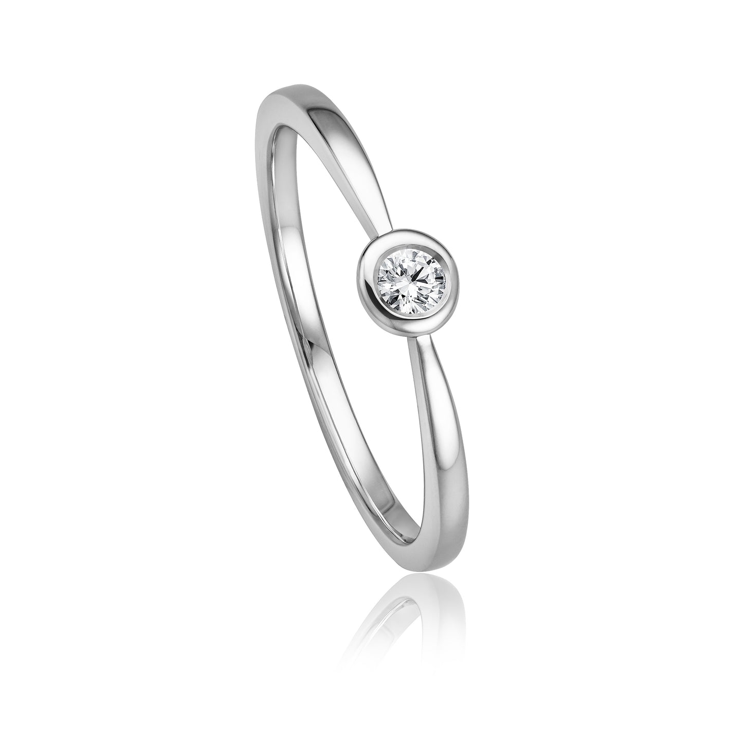 Krebber Essentials Diamant Damenring in Weißgold bei Juwelier Krebber in Mönchengladbach-Rheydt.