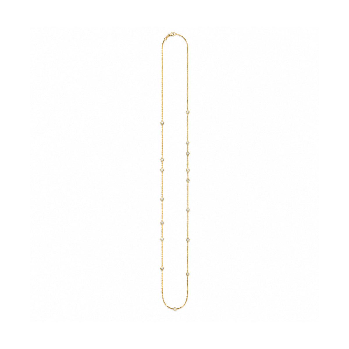 Krebber Essentials Diamant-Collier aus 18 Karat Gold, 0,64 ct, Produktansicht, bei Juwelier Krebber in Mönchengladbach-Rheydt