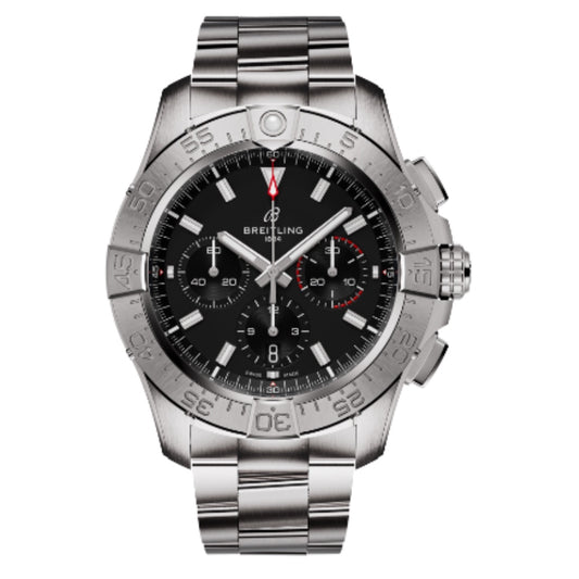 Breitling Avenger Automatic GMT Edelstahl 45  juwelier Krebber Rheydt