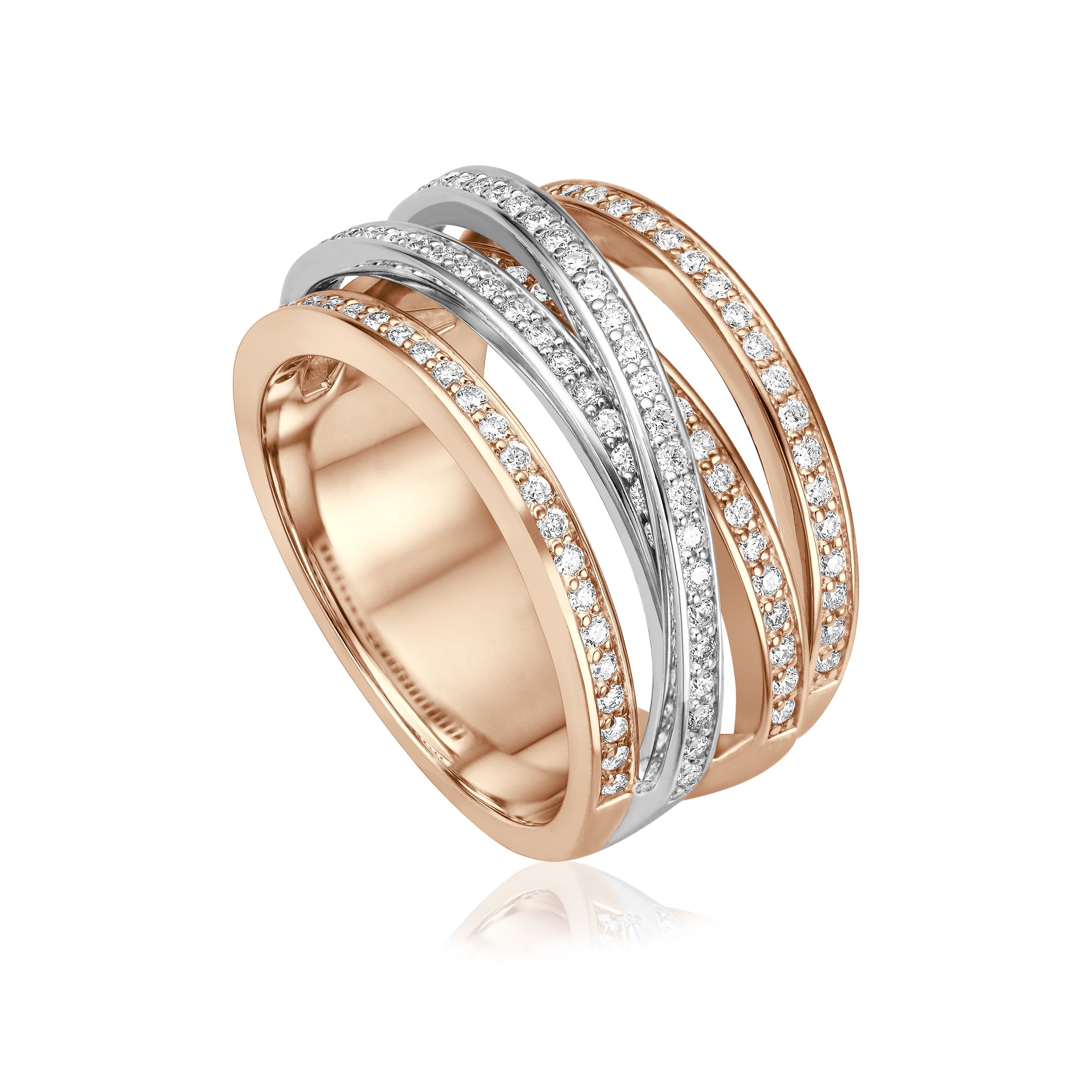 "Krebber Essentials" Kollektion Gold Diamantbesetzten Ring bei Juwelier Krebber in Mönchengladbach-Rheydt