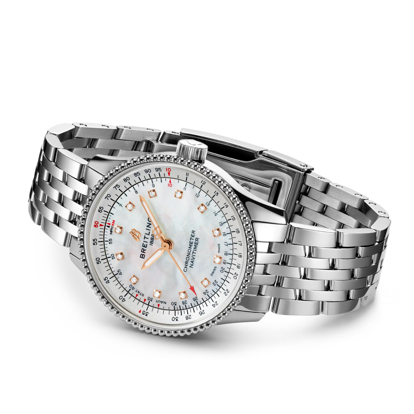 Breitling Navitimer Automatic 35 mit Diamanten A17395211A1A1 Uhr Juwelier Krebber Mönchengladbach Rheydt