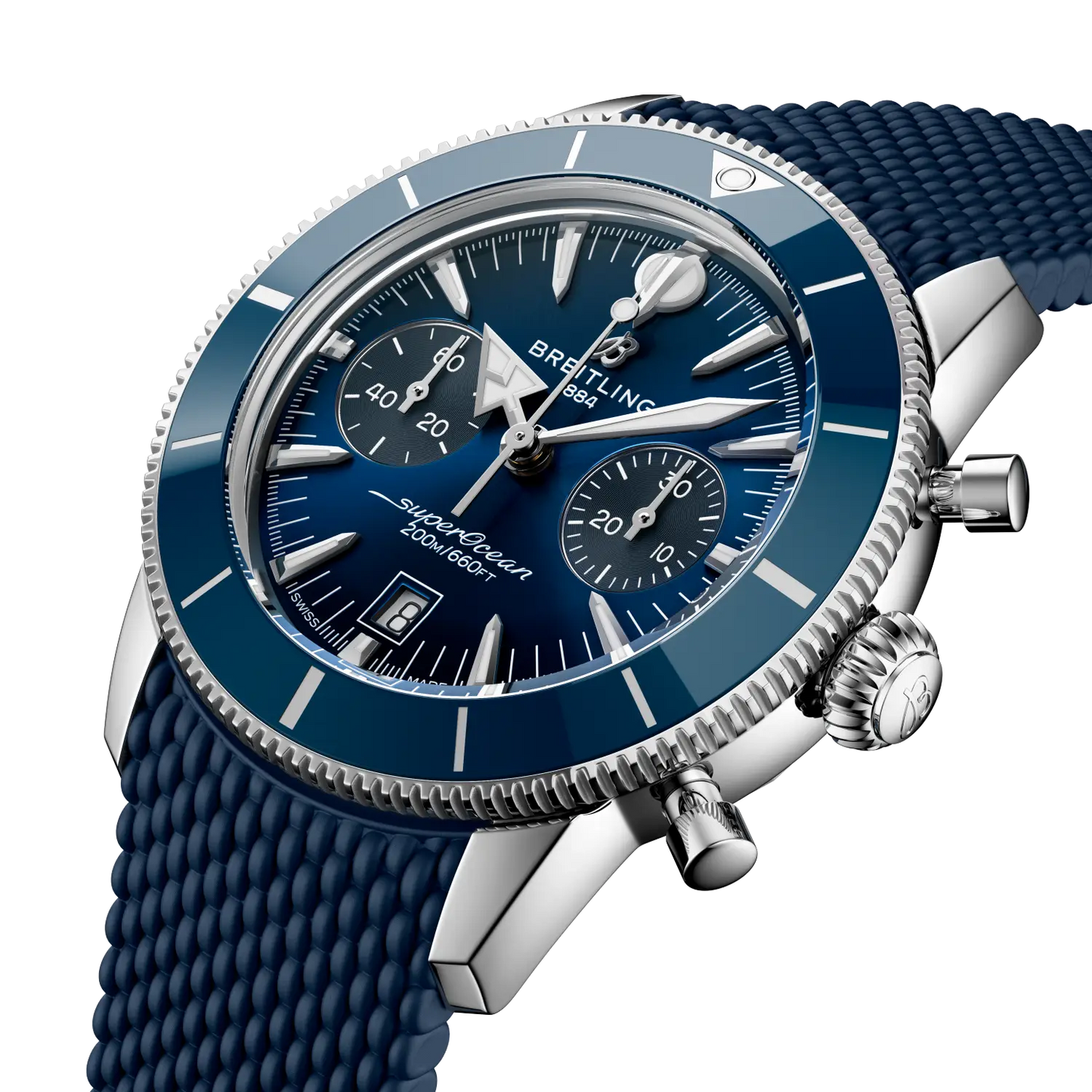 Breitling Superocean Heritage B20 Automatic 42 blau AB0156161C1S1 Uhr Juwelier Krebber Mönchengladbach Rheydt
