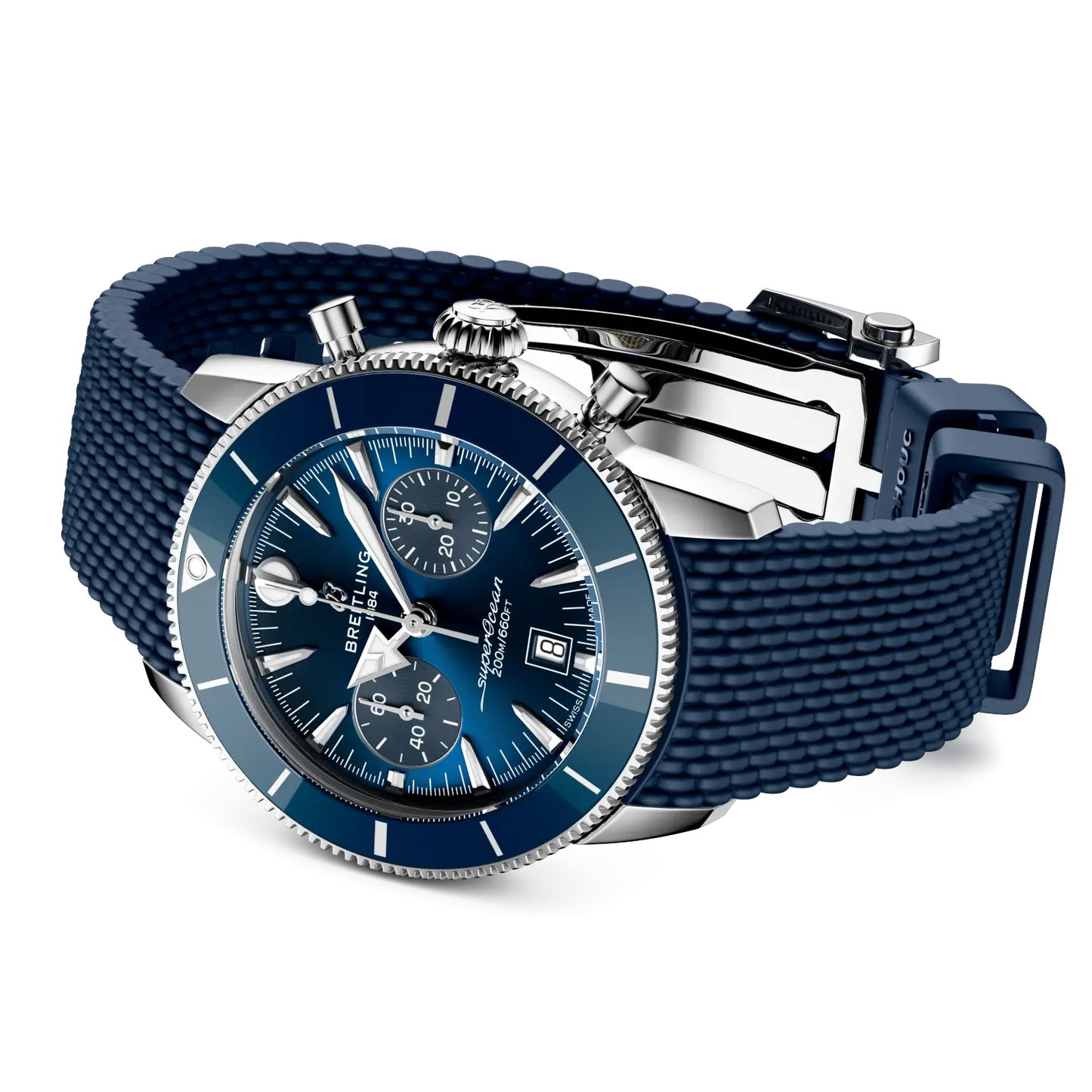 Breitling Superocean Heritage B20 Automatic 42 blau AB0156161C1S1 Uhr Juwelier Krebber Mönchengladbach Rheydt
