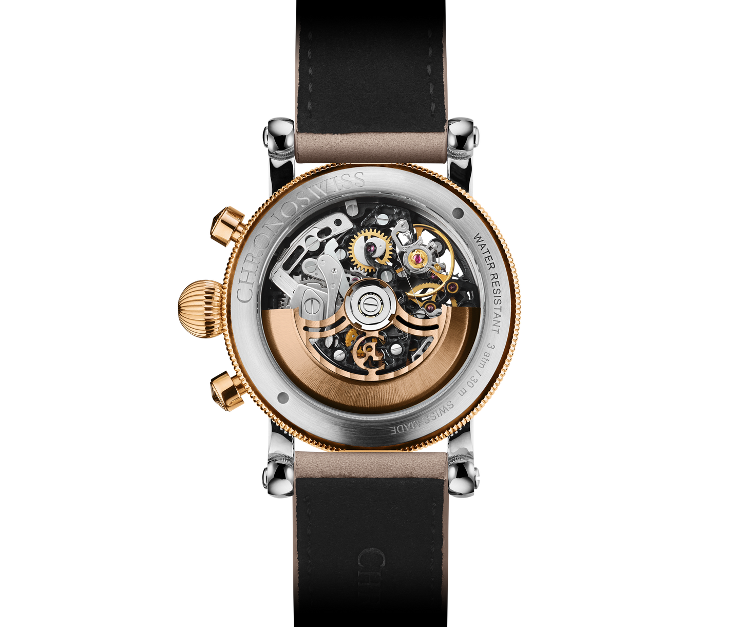 Chronoswiss Opus Chronograph Dakar Sundown mit Kaliber C.741S – Rückansicht bei Juwelier Krebber in Mönchengladbach-Rheydt