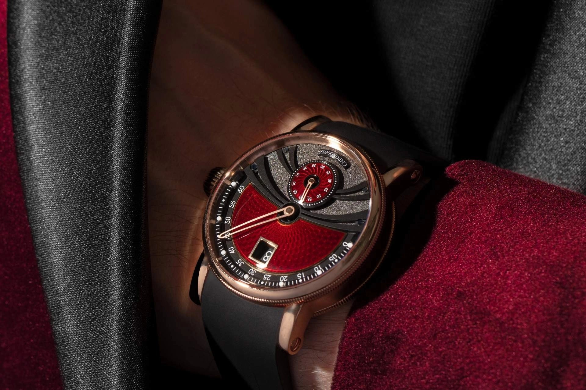 Chronoswiss Delphi Dracula Uhr CH-1421.1E-BKRE Krebber Rheydt