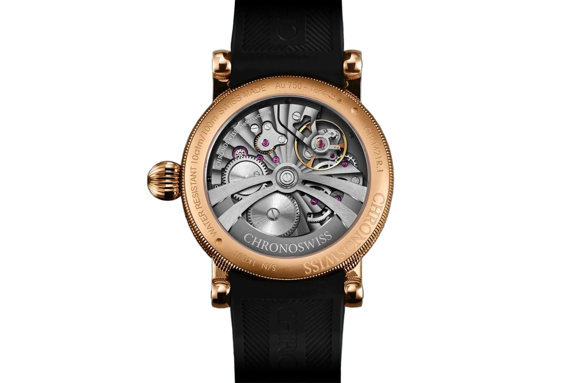 Chronoswiss Delphi Dracula Uhr CH-1421.1E-BKRE Krebber Rheydt