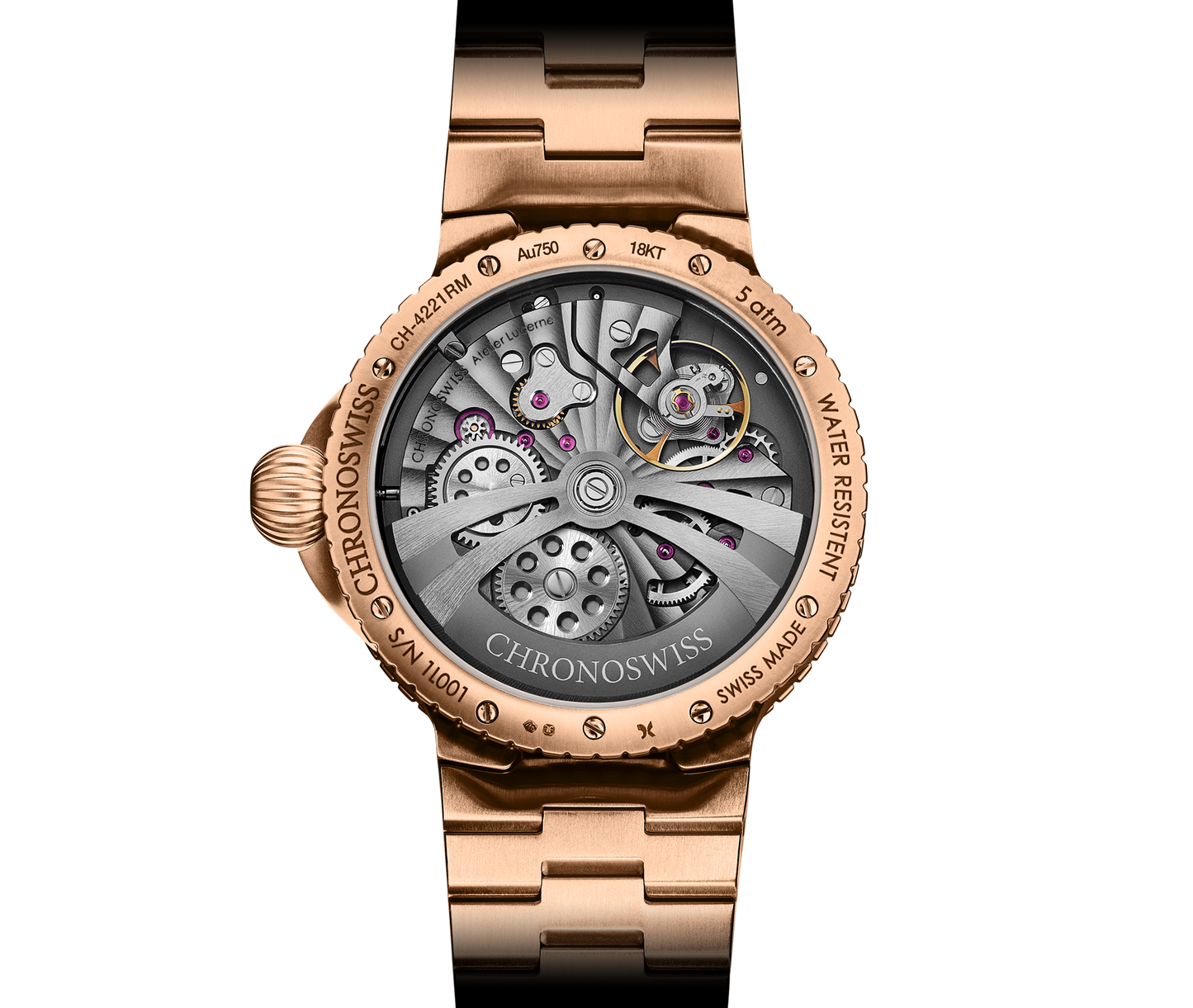 Chronoswiss Limiterte Edition Pulse GMT Enamel Sky Gold 41mm Uhr bei Juwelier Krebber in Rheydt