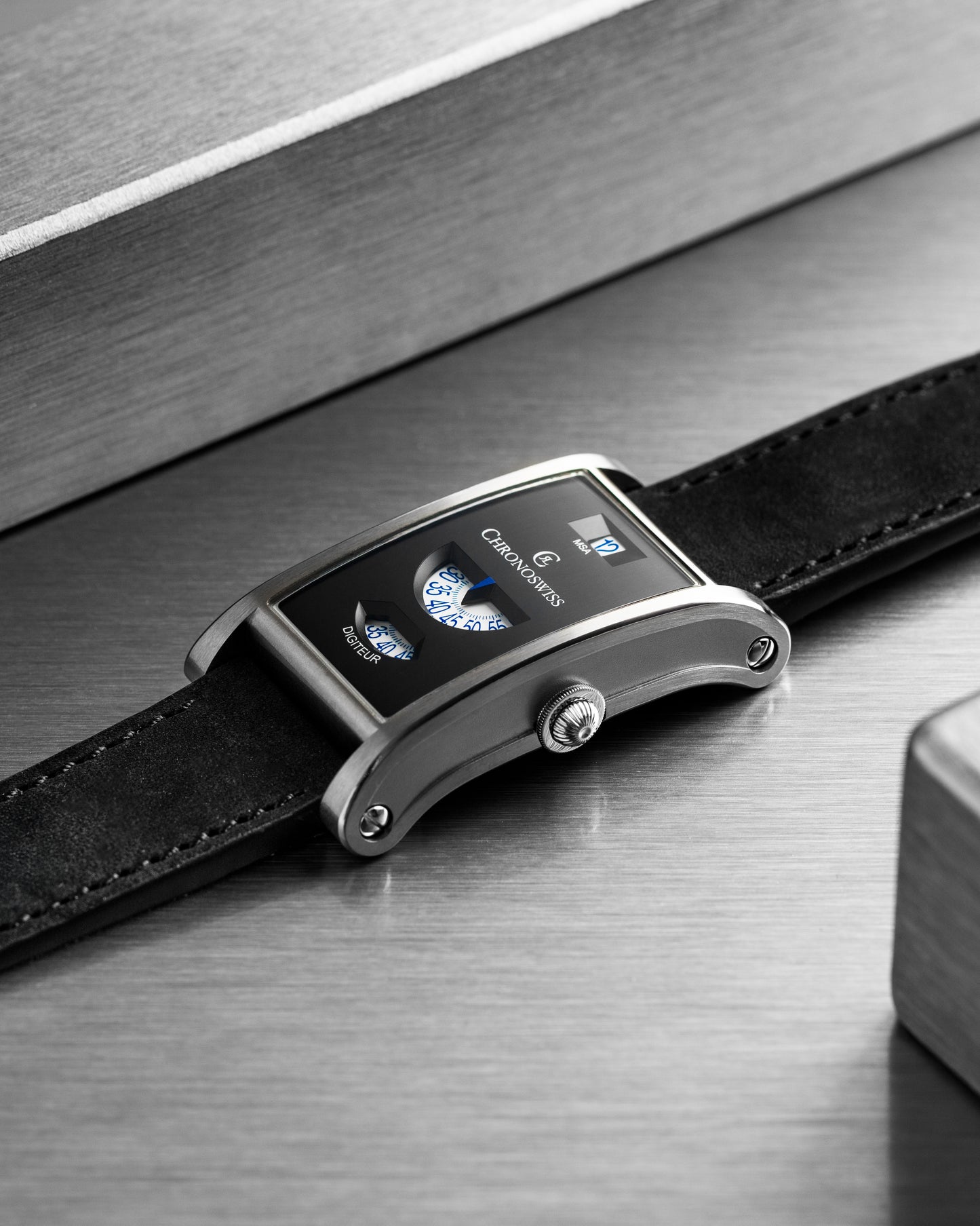 Chronoswiss Uhr Neo Digiteur Granite CH-1373.2-ANSI limitiert auf 99 stück bei Krebber Rheydt