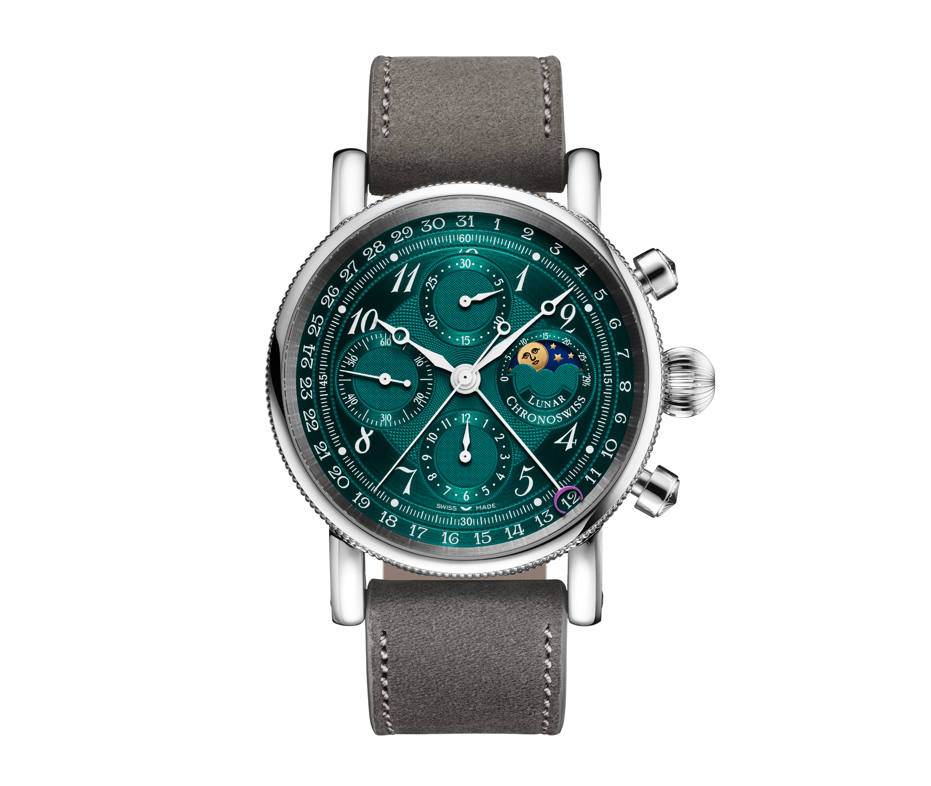 Chronoswiss Uhr CH-7543L-DGR Lunar Chronograph Aurora bei Juwelier Krebber in Mönchengladbach-Rheydt