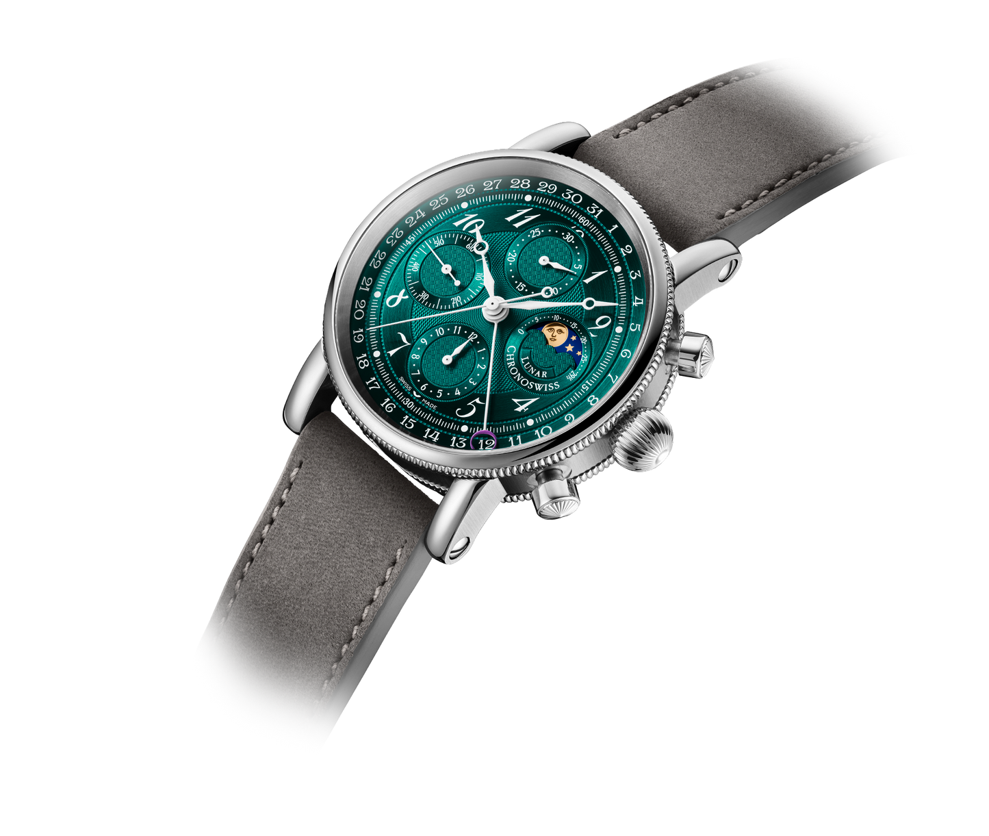 Chronoswiss Uhr CH-7543L-DGR Lunar Chronograph Aurora bei Juwelier Krebber in Mönchengladbach-Rheydt