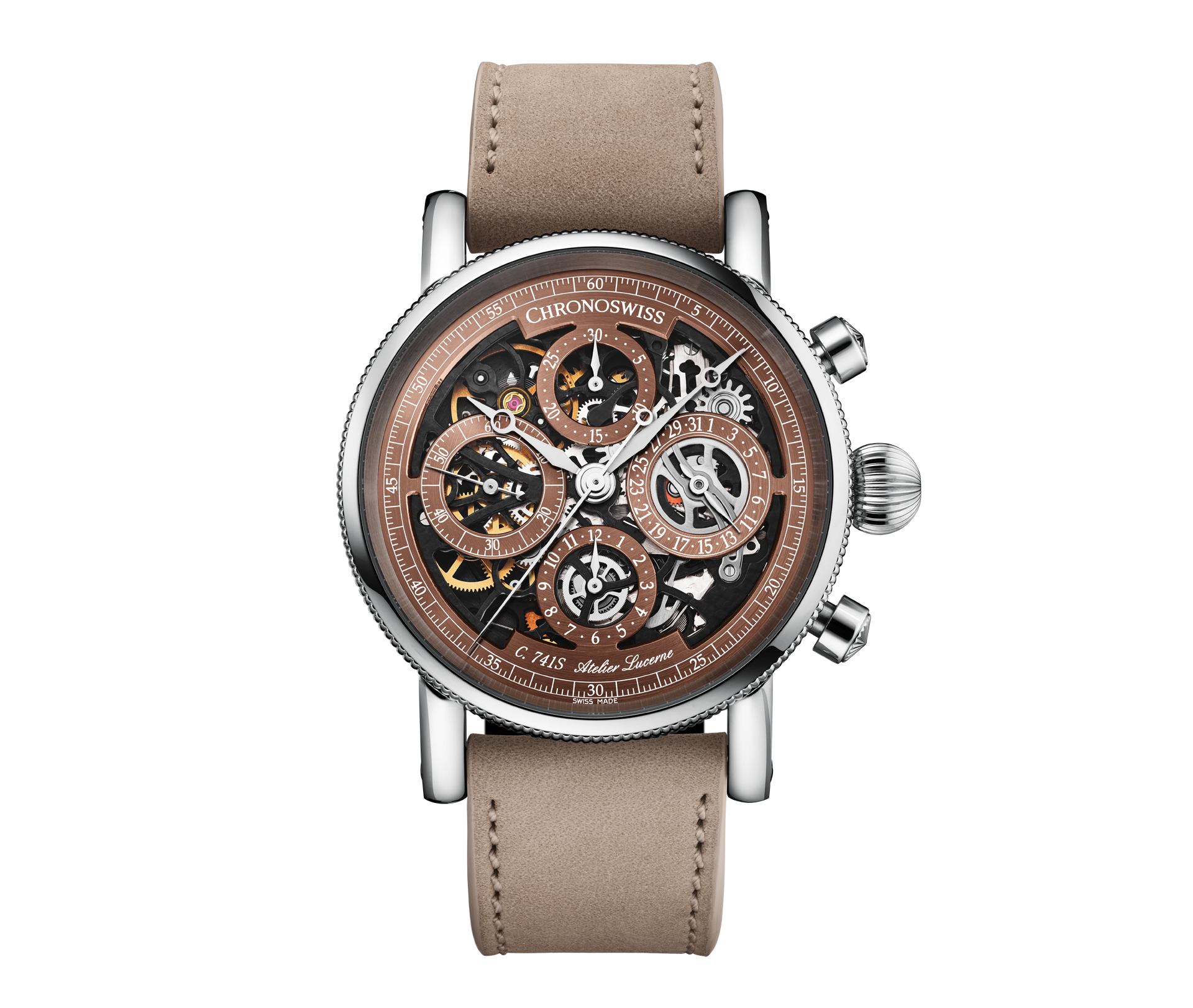 Chronoswiss Opus Dakar CH-7543T.1S-BR Uhr Juwelier Krebber Mönchengladbach Rheydt