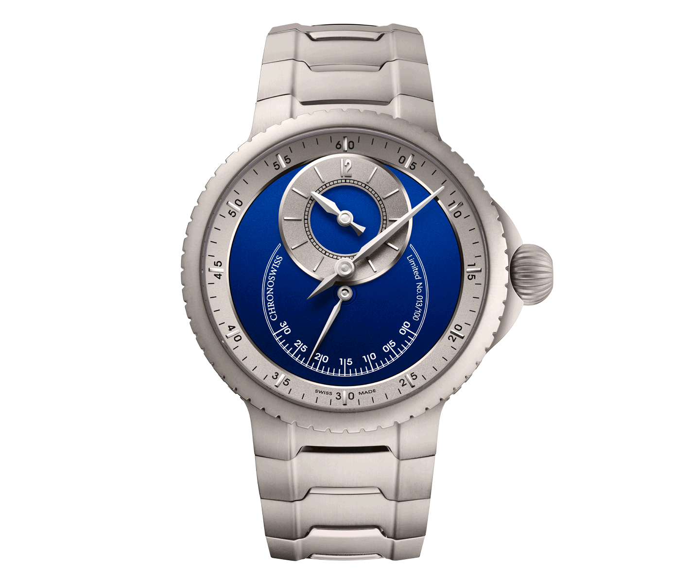 Chronoswiss Pulse One Blue limitierte aus 100 Exemplaren Juwelier Krebber Mönchengladbach Rheydt