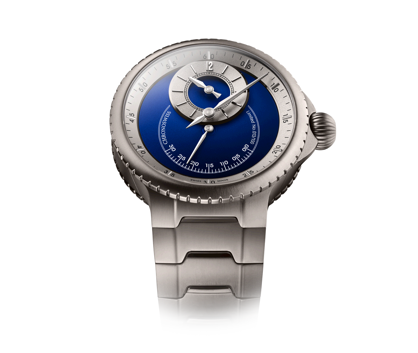 Chronoswiss Pulse One Blue limitierte aus 100 Exemplaren Juwelier Krebber Mönchengladbach Rheydt