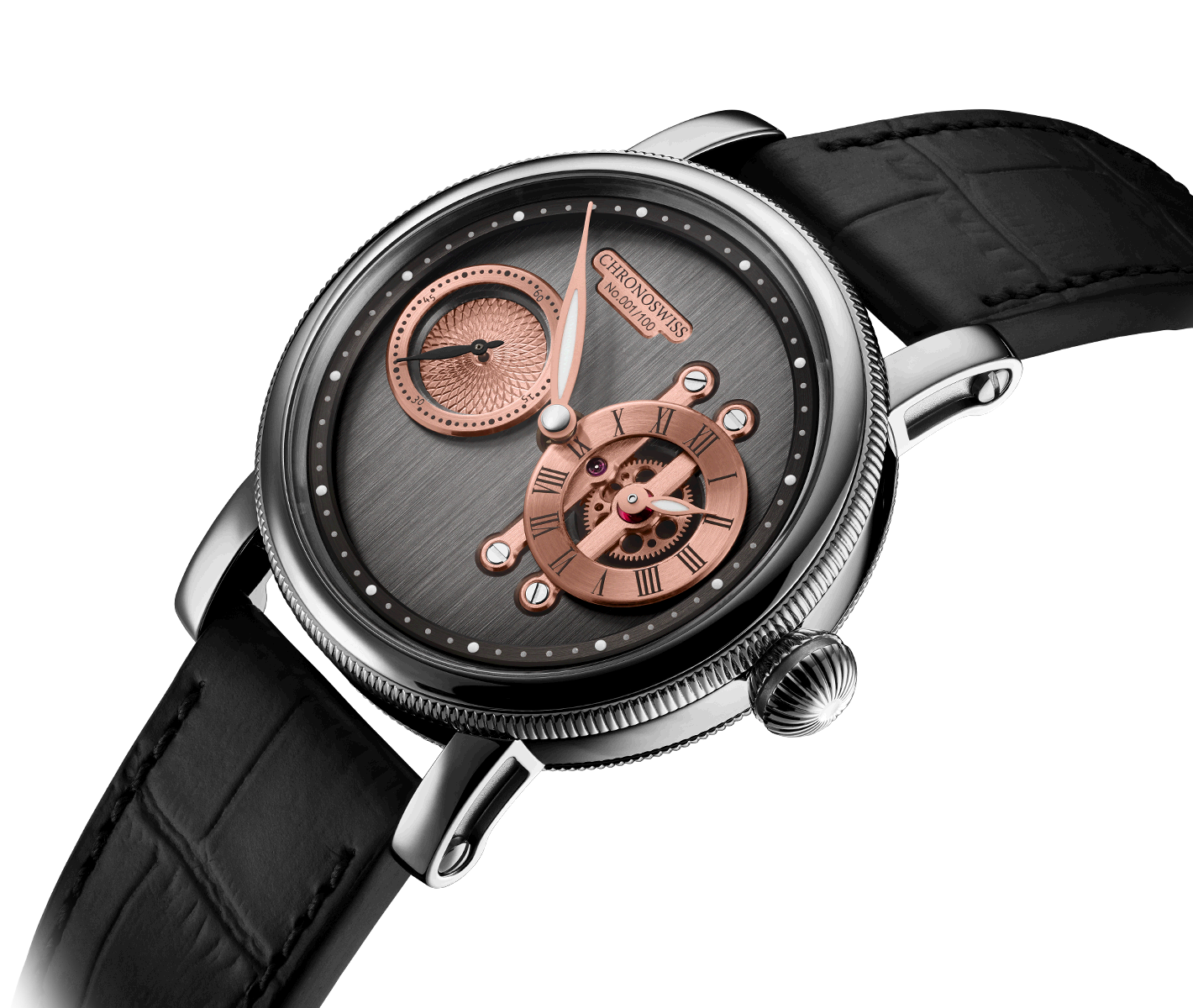 Chronoswiss Strike Two Golden Gear CH-5023-ANGO Uhr Juwelier Krebber Mönchengladbach Rheydt