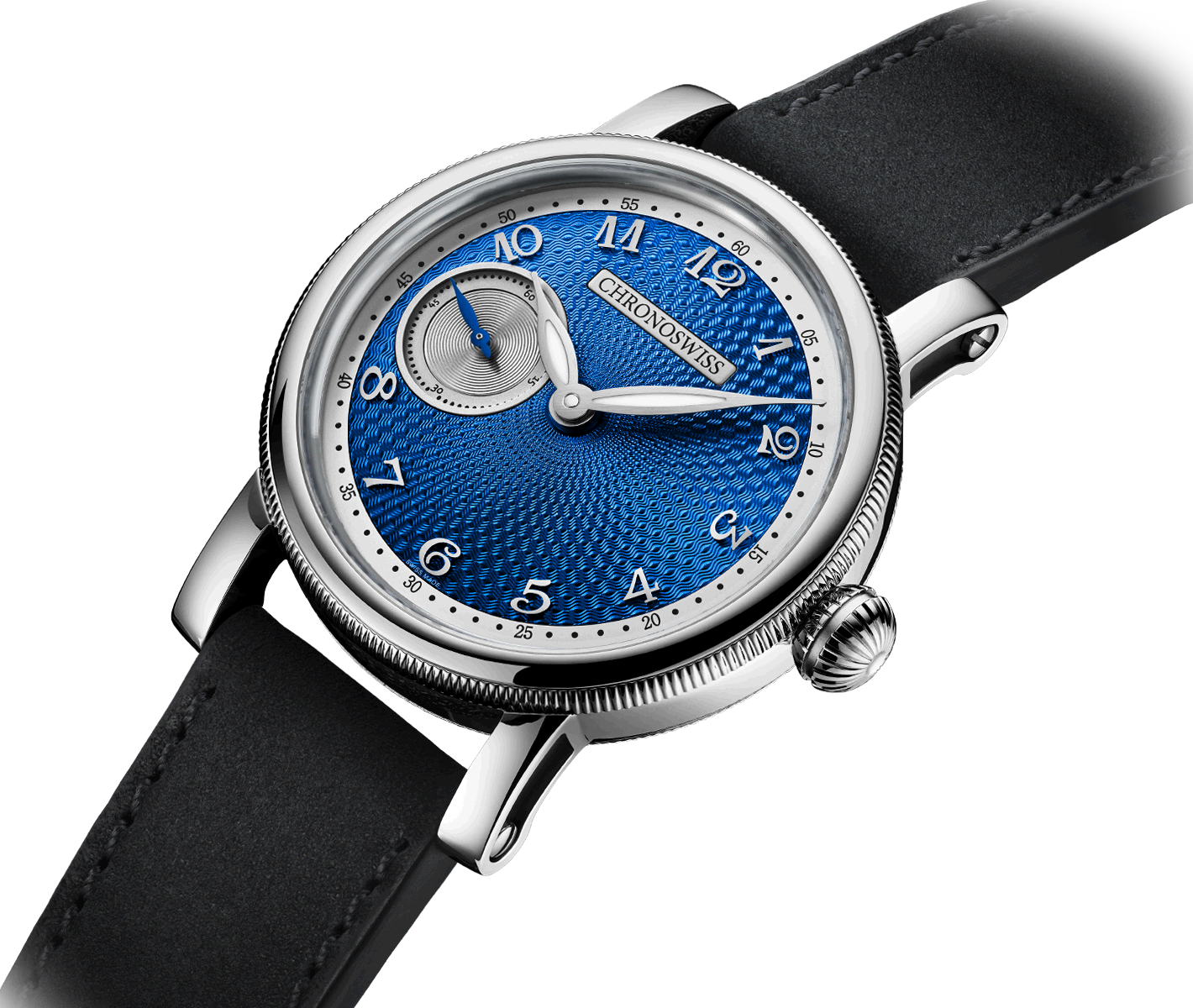 Chronoswiss small second blue orbit CH-8023.2-BLSI Uhr Juwelier Krebber Mönchengladbach Rheydt