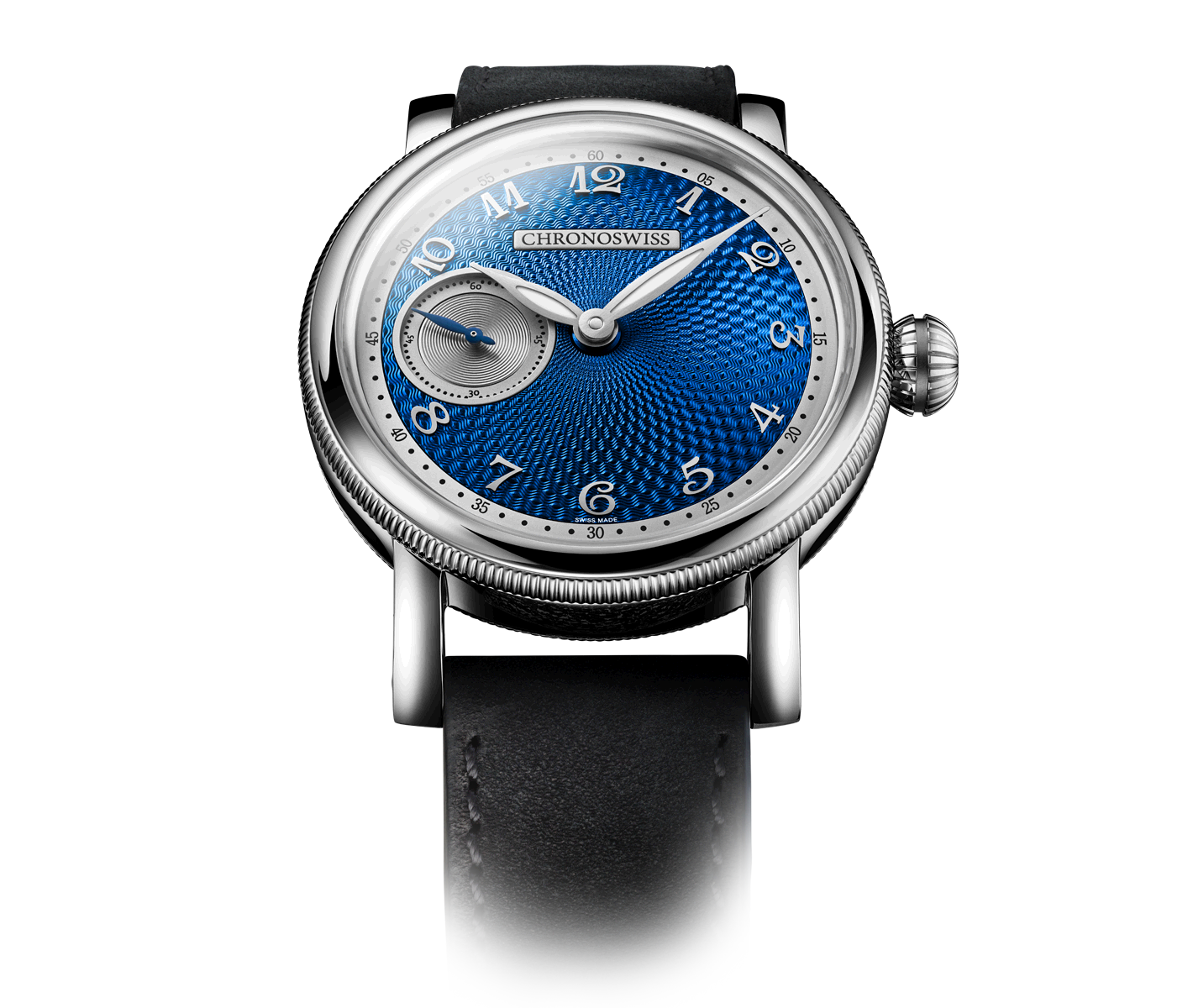 Chronoswiss small second blue orbit CH-8023.2-BLSI Uhr Juwelier Krebber Mönchengladbach Rheydt