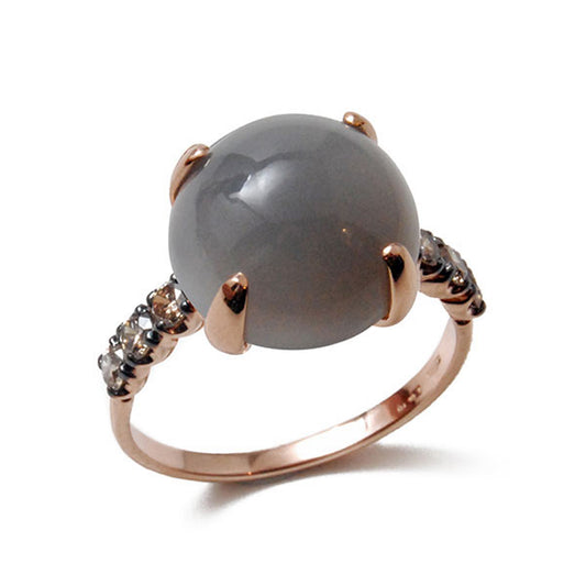 Ring mit schwarzem Diamant 0,42 ct aus 18 Karat Gold aus der Kollektion Krebber Colors bei Juwelier Krebber in Mönchengladbach-Rheydt