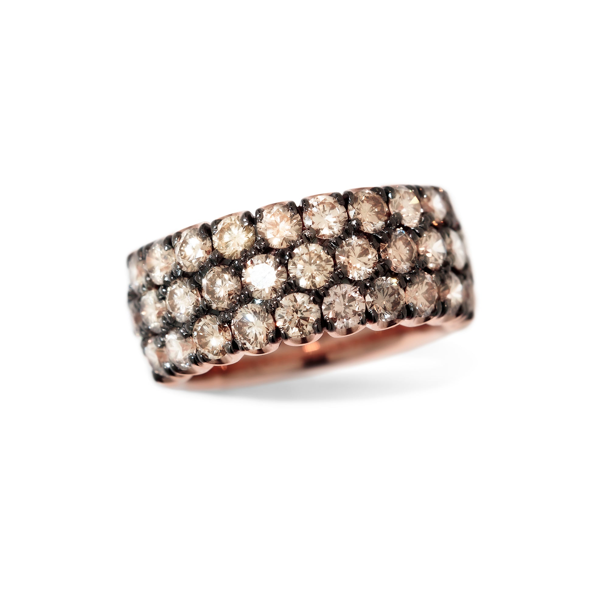 Archetti Ring mit braunem Diamant aus 18 Karat Gold aus der Kollektion Krebber Colors bei Juwelier Krebber in Mönchengladbach-Rheydt