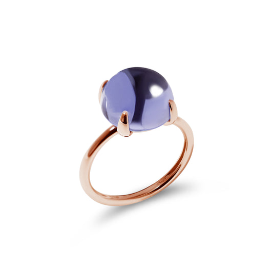 Ring mit Amethyst 6,7 ct aus 18 Karat Gold aus der Kollektion Krebber Colors bei Juwelier Krebber in Mönchengladbach-Rheydt
