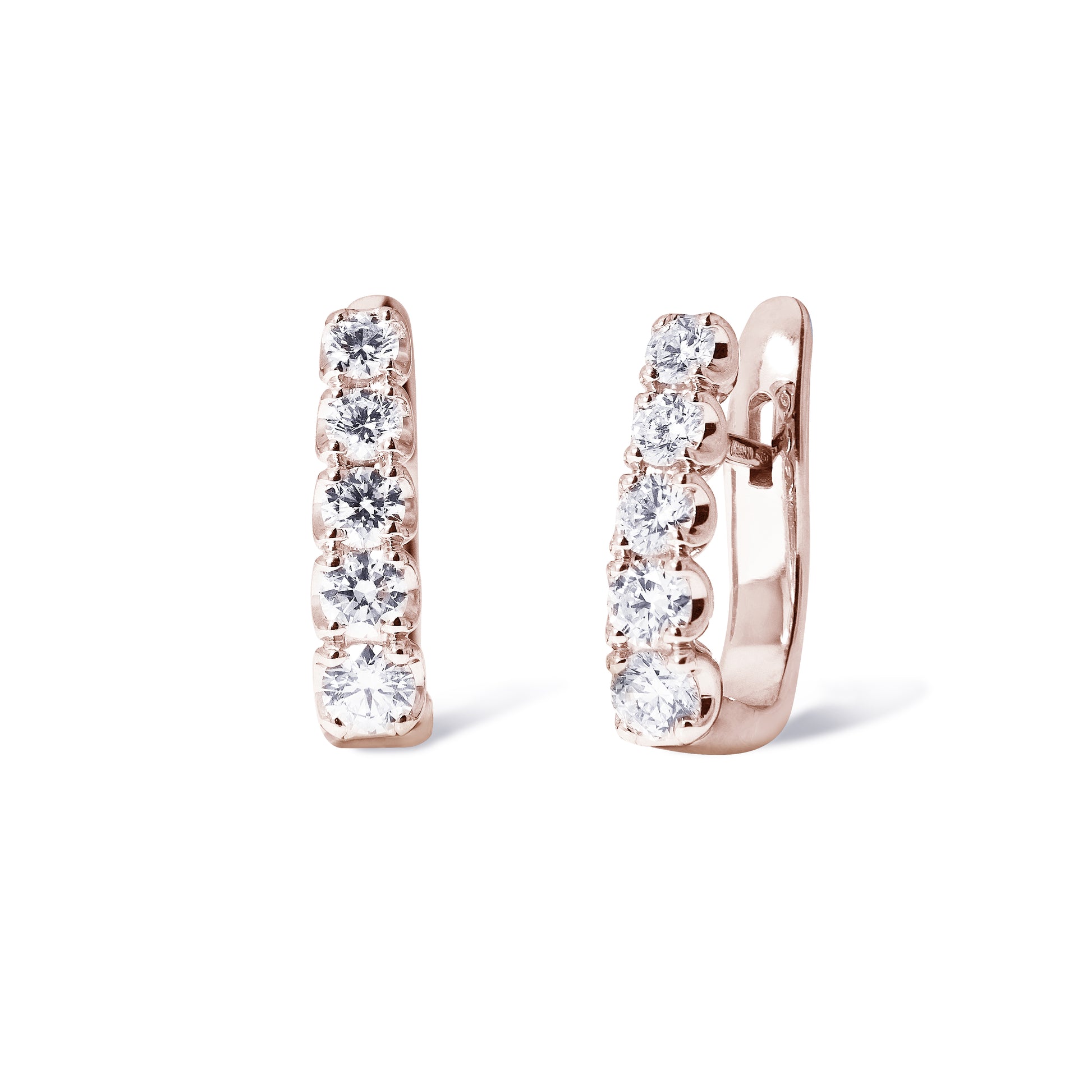 Archetti Creolen mit Diamanten 1,34 ct aus 18 Karat Gold aus der Kollektion Krebber Colors bei Juwelier Krebber in Mönchengladbach-Rheydt
