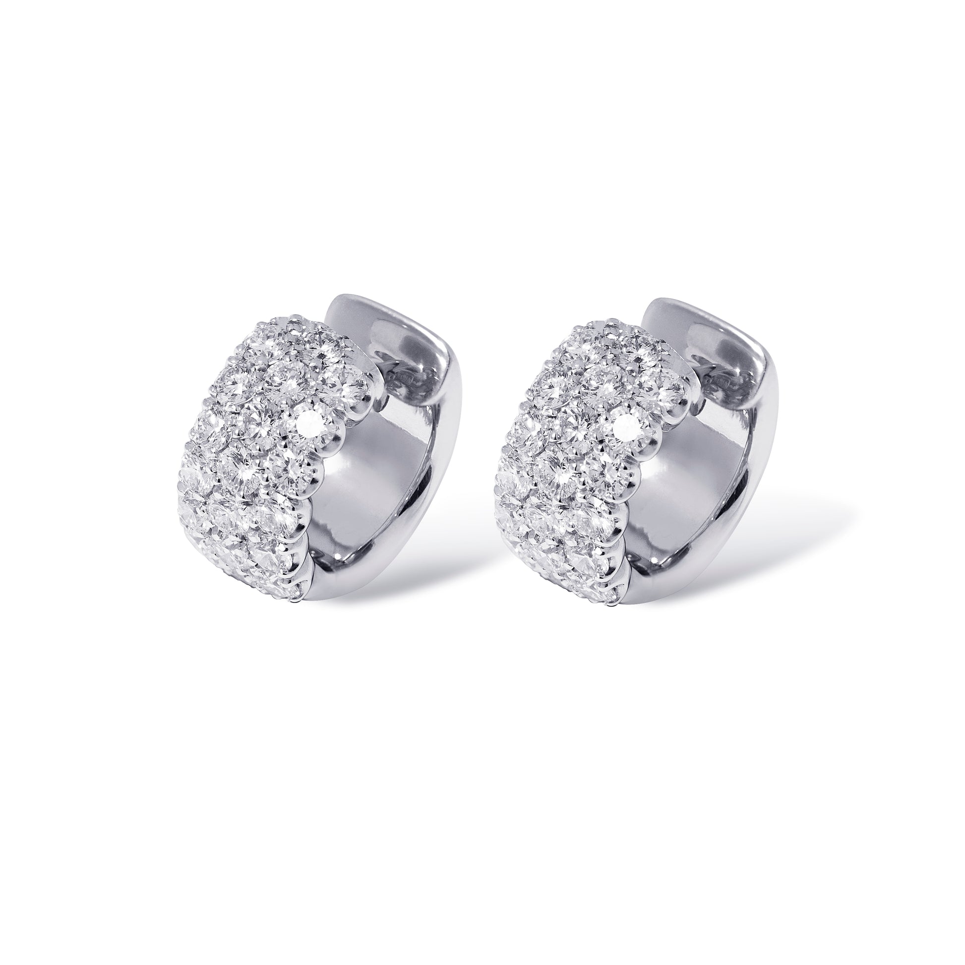 Archetti Creolen mit Diamanten 2,3 ct aus 18 Karat Gold aus der Kollektion Krebber Colors bei Juwelier Krebber in Mönchengladbach-Rheydt