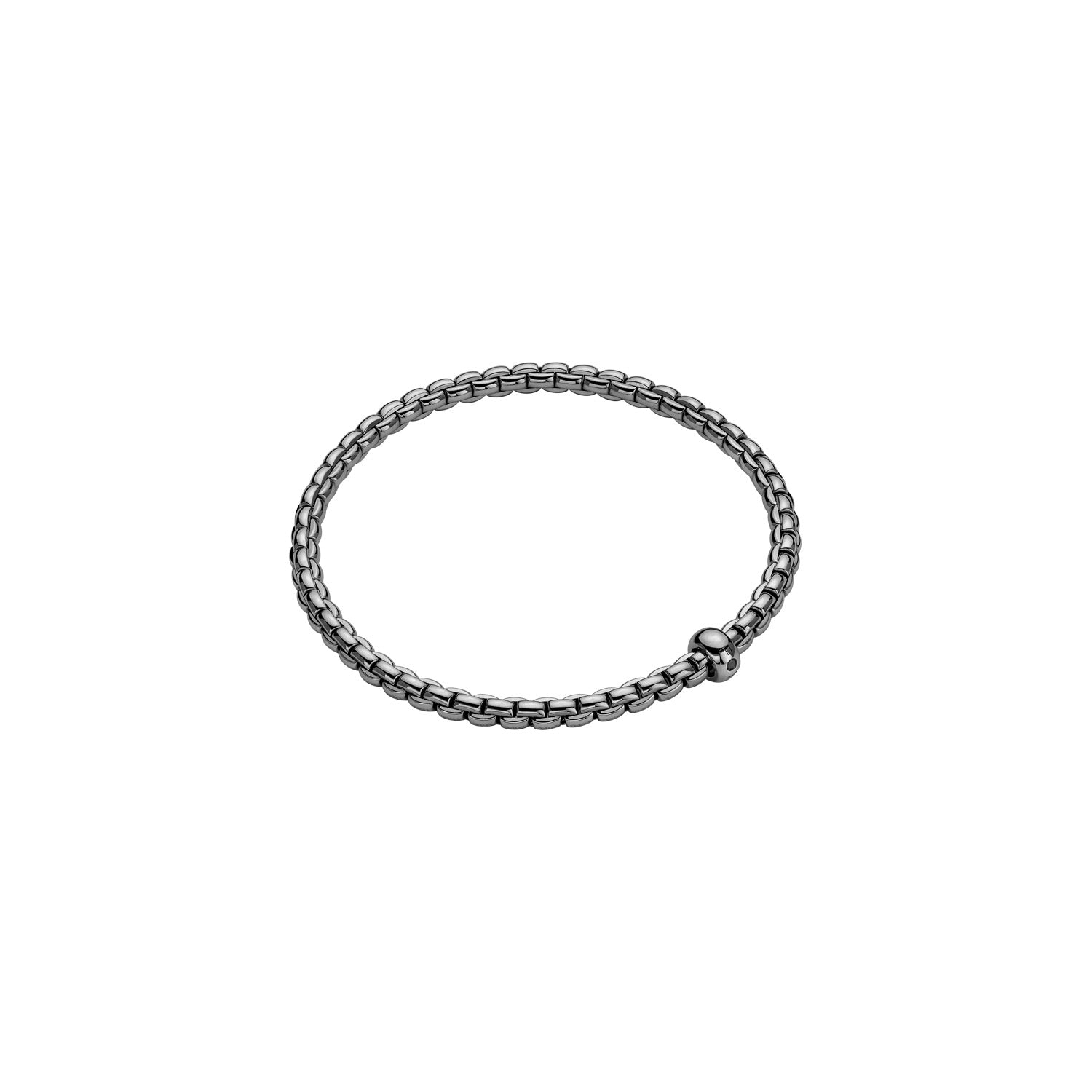 Fope Eka Flex’it Armband aus 18 Karat Gold mit Ruthenium-Finish und schwarzem Diamanten – Juwelier Krebber