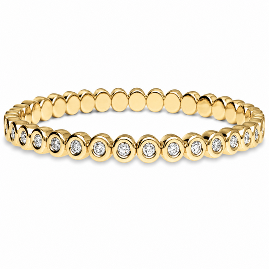 Demeglio Schmuck Bezel Tennisarmband mit Diamanten 2,55 ct bei Juwelier Krebber in Mönchengladbach-Rheydt.