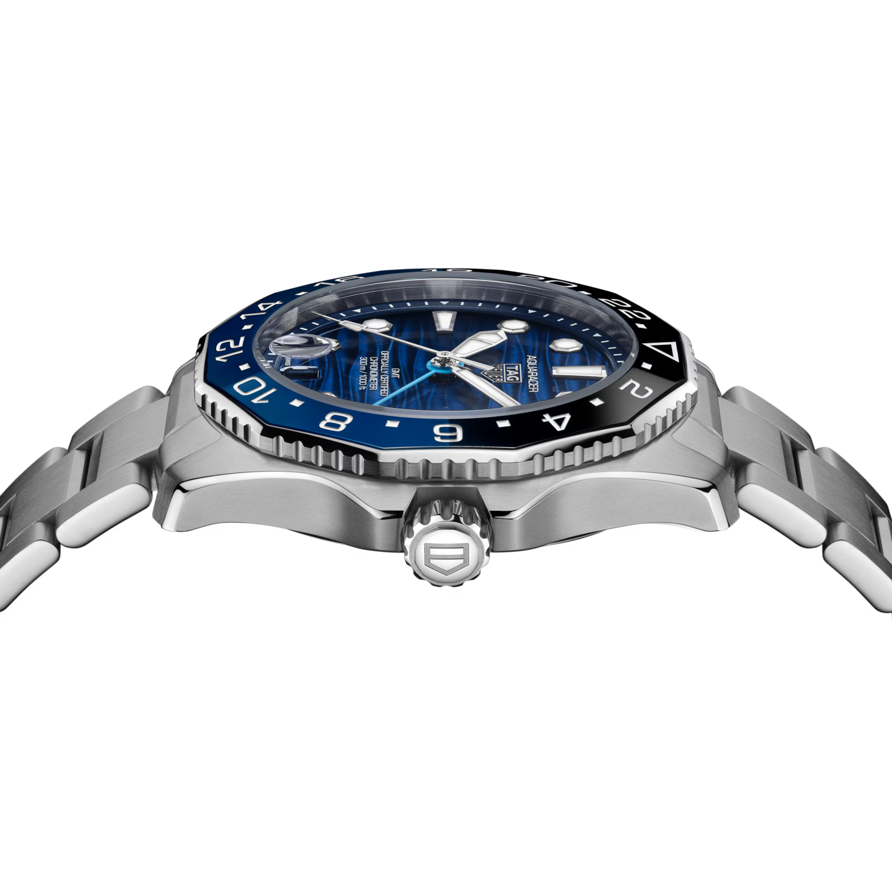 TAG Heuer Aquaracer Professional 300 GMT 42 mm WBP5114.BA0013 – Produktansicht 4 bei Juwelier Krebber in Mönchengladbach-Rheydt