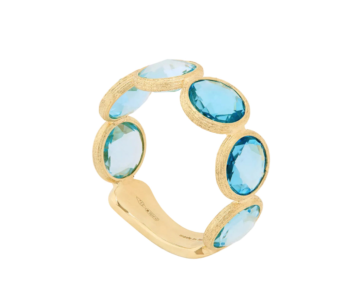 Marco Bicego Jaipur Color Bandring aus 18 Karat Gelbgold mit Topasen bei Juwelier Krebber in Mönchengladbach-Rheydt.