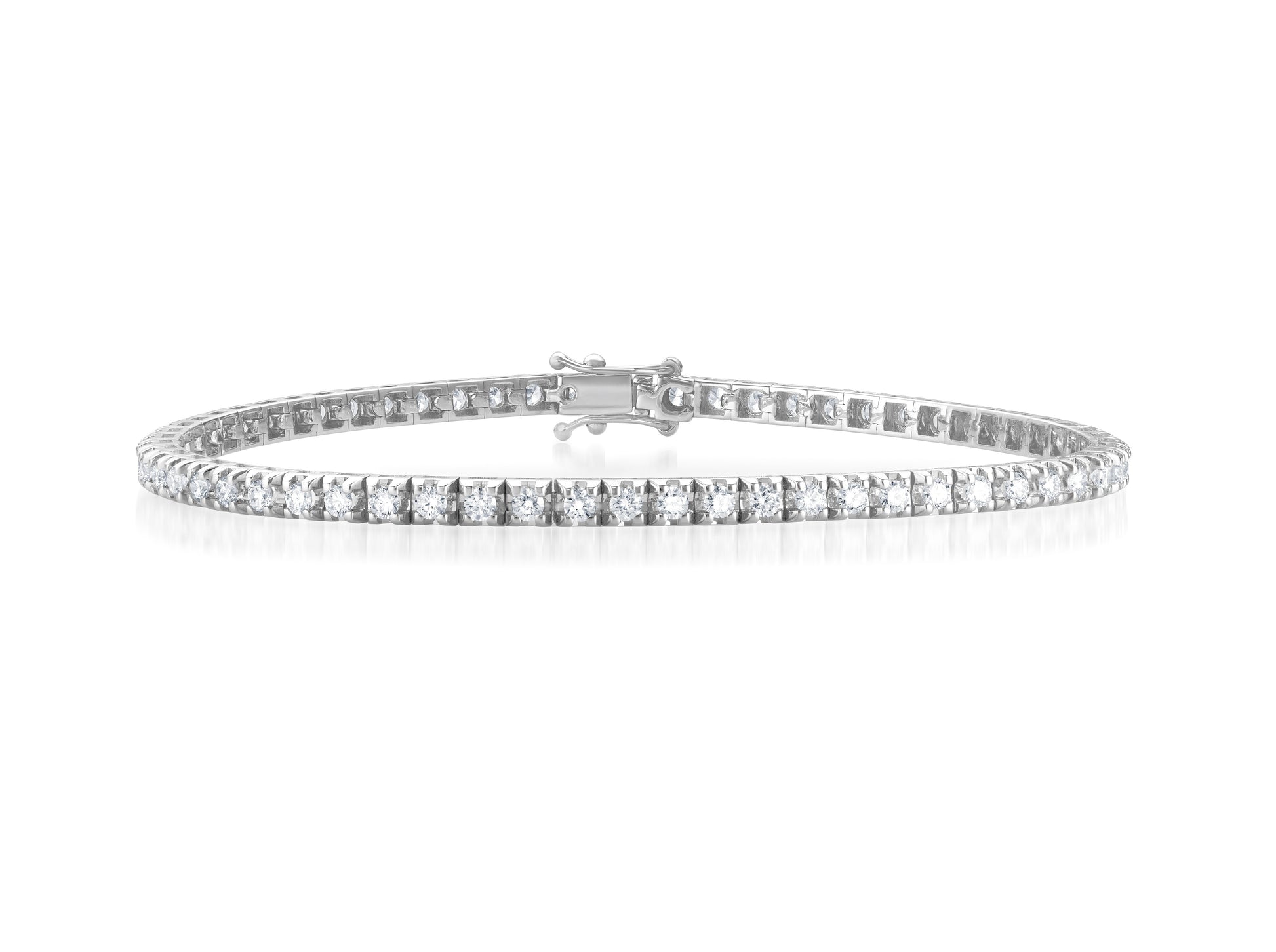 Klassisches Tennisarmband mit Diamanten in Rheydt entdecken: Krebber Essentials Tennis-Armband aus Gold 