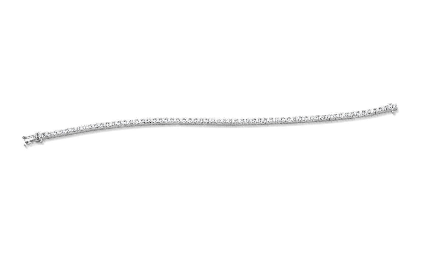 Klassisches Tennisarmband mit Diamanten in Mönchengladbach-Rheydt entdecken: Krebber Essentials Tennis-Armband aus Gold 