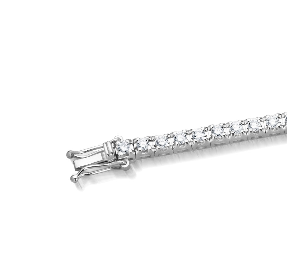 Klassisches Tennisarmband mit Diamanten in Mönchengladbach-Rheydt entdecken: Krebber Essentials Tennis-Armband aus Gold 