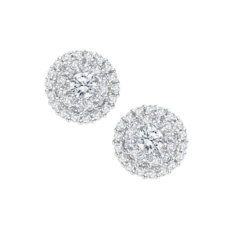 "Krebber Essentials" Kollektion aus Gold Diamantbesetzten Ohrstecker bei Juwelier Krebber in Mönchengladbach-Rheydt