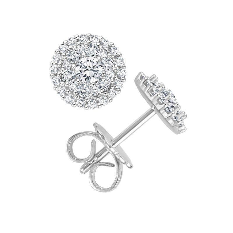 "Krebber Essentials" Kollektion aus Gold Diamantbesetzten Ohrstecker bei Juwelier Krebber in Mönchengladbach-Rheydt