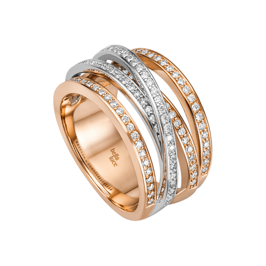 "Krebber Essentials" Kollektion Gold Diamantbesetzten Ring bei Juwelier Krebber in Mönchengladbach-Rheydt