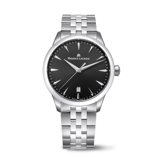 Maurice Lacroix 1975 Quartz Schwarz Uhr 39mm Krebber Rheydt