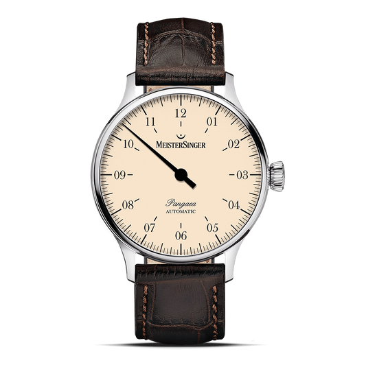 MeisterSinger Pangaea Elfenbein PM9903 Uhr Juwelier Krebber Mönchengladbach Rheydt