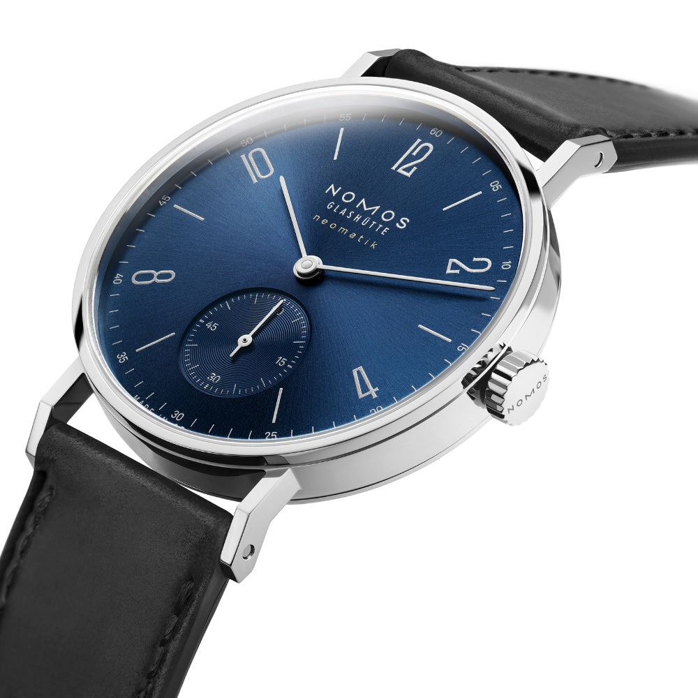 NOMOS Glashütte - Tangente neomatik Blaugold-190-(2615)-juwelier-krebber-mönchengladbach-rheydt