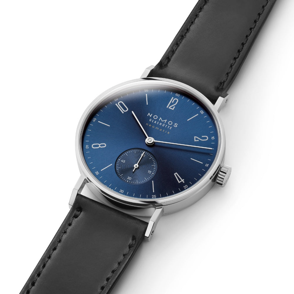 NOMOS Glashütte - Tangente neomatik Blaugold-190-(2615)-juwelier-krebber-mönchengladbach-rheydt