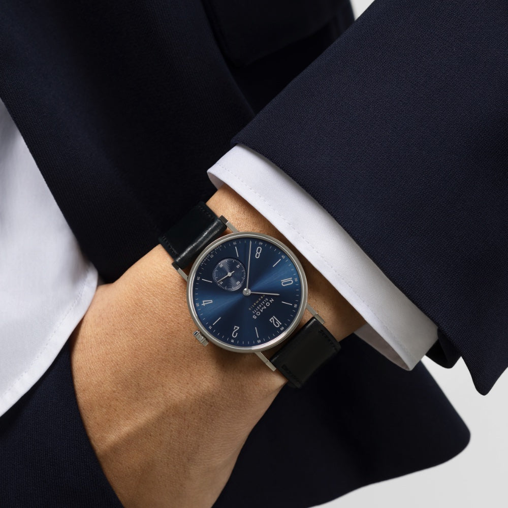 NOMOS Glashütte - Tangente neomatik Blaugold-190-(2615)-juwelier-krebber-mönchengladbach-rheydt