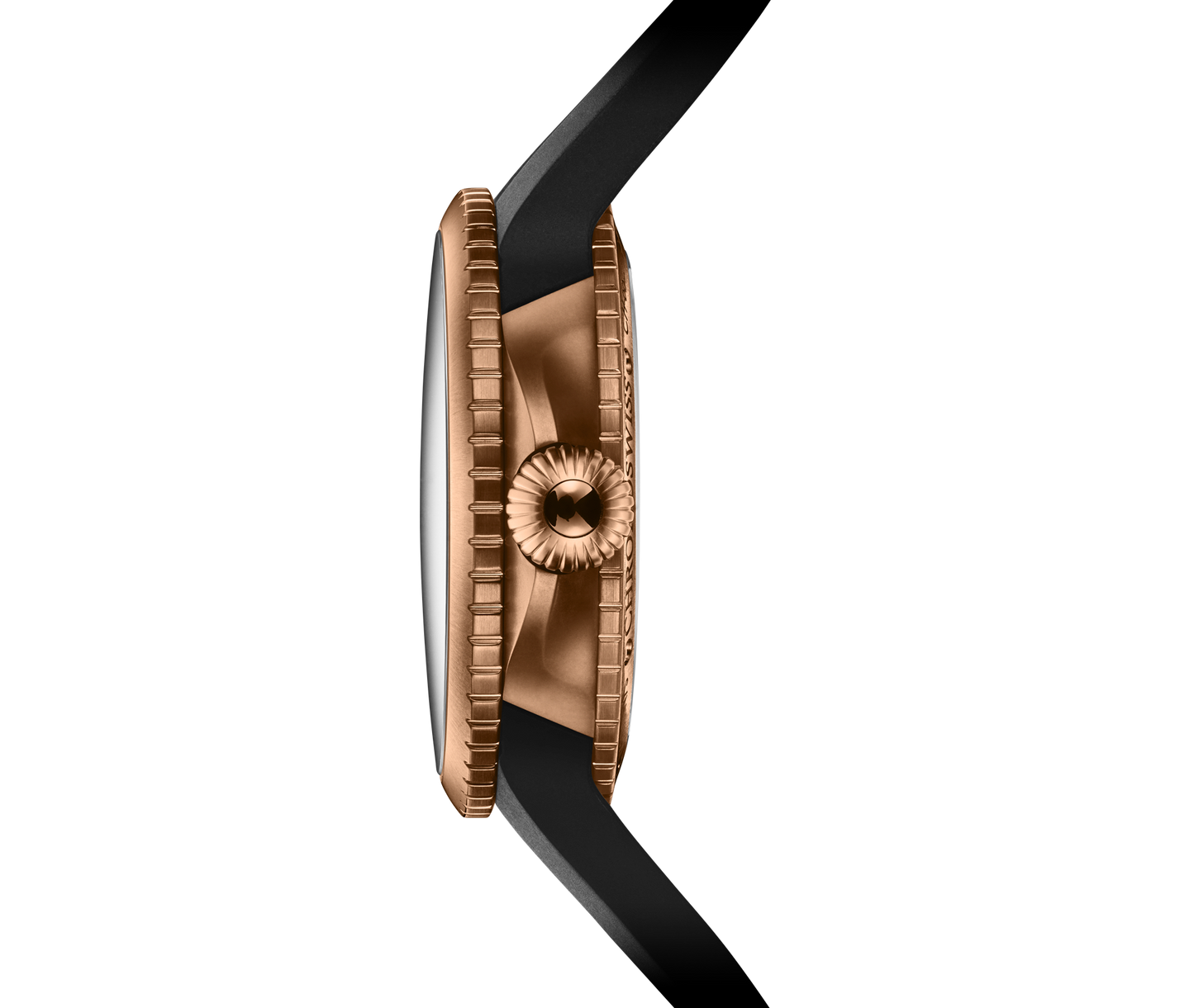 Chronoswiss Pulse GMT Frosted Guilloché Gold aus 18 Karat Gold – Seitenansicht bei Juwelier Krebber in Mönchengladbach-Rheydt