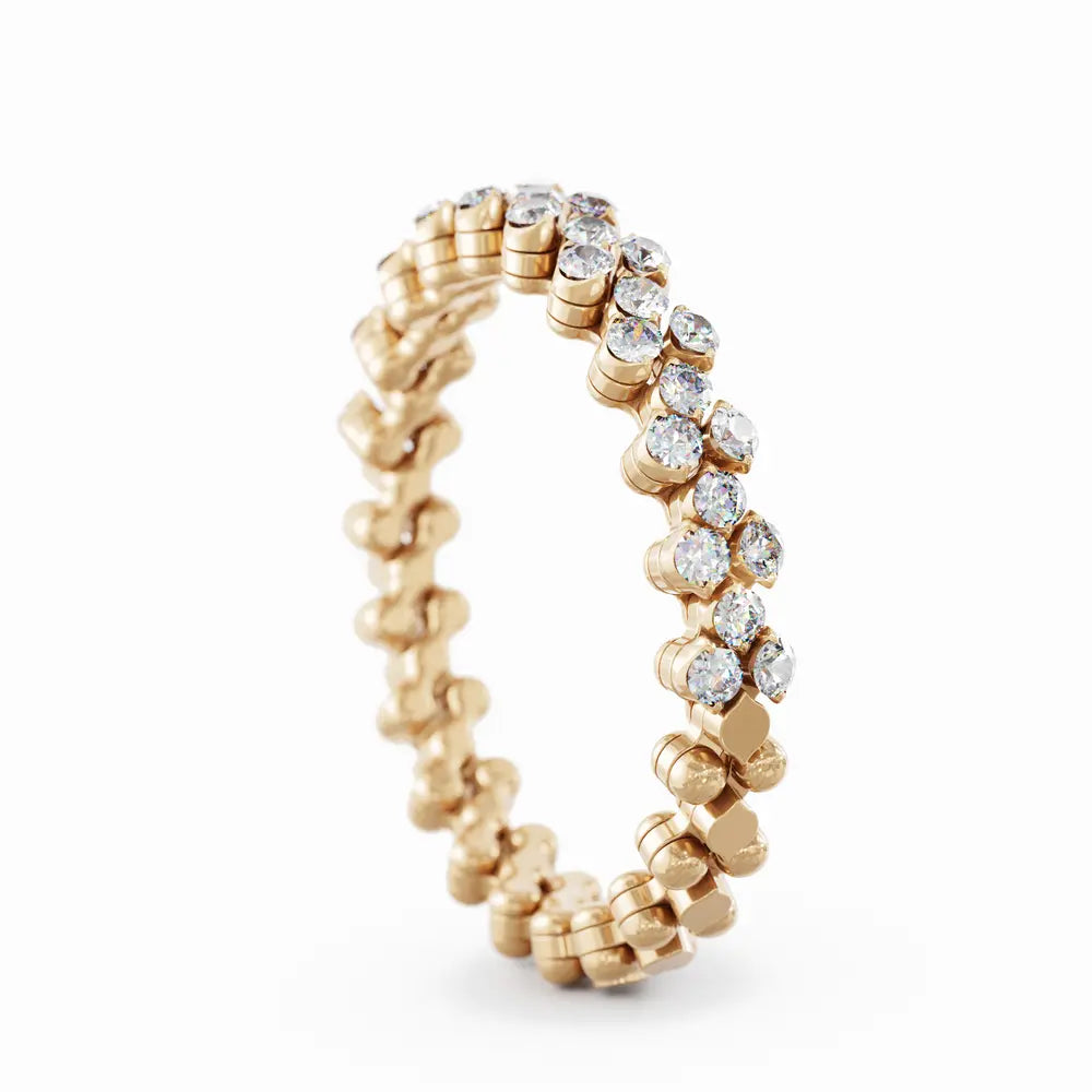 Serafino Consoli Multisize-Ring 3 Reihen Roségold Diamanten Schmuck Juwelier Krebber Mönchengladbach-Rheydt