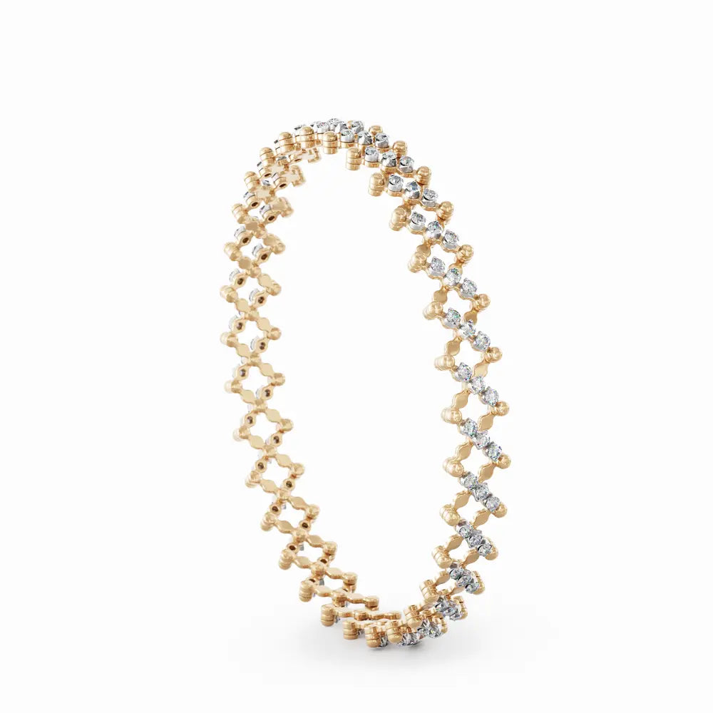 Serafino Ring-Armband 5 Reihen Rosé- und Weißgold Diamanten Schmuck Juwelier Krebber Mönchengladbach-Rheydt